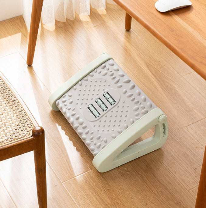 Office Footrest with Massage Surface, Under Desk Foot Rest Cushion for Comfort and Leg Circulation
