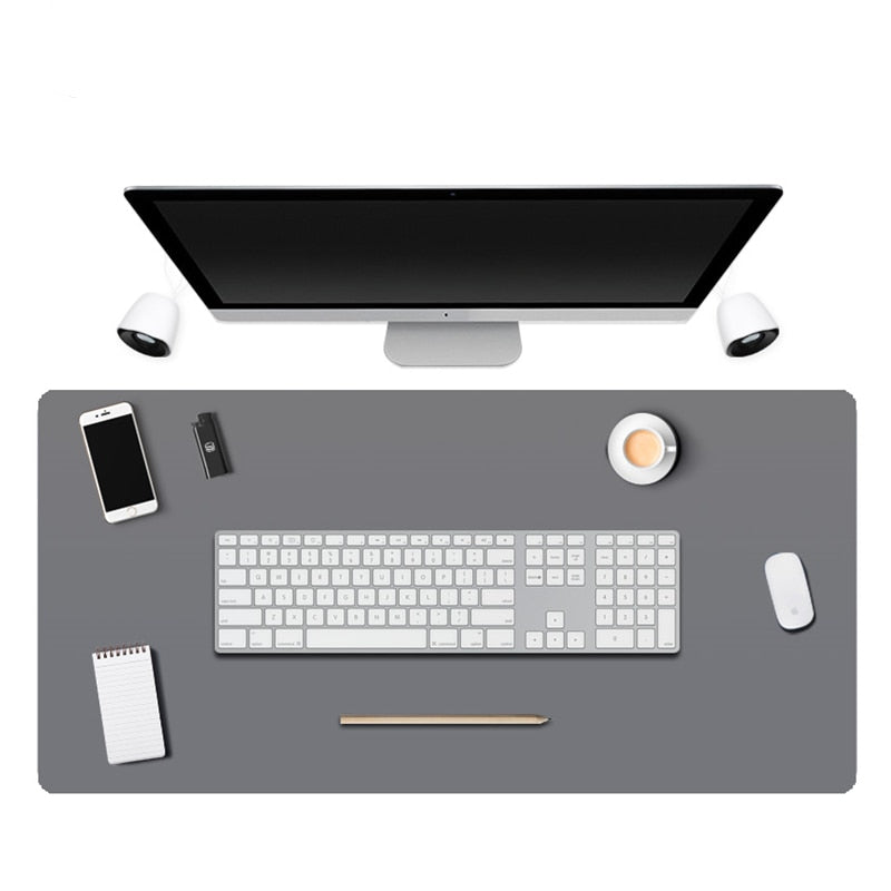 Large Extended Desk Pad and Keyboard Mat, Smooth Surface Office Computer Desk Mat for Mouse and Keyboard