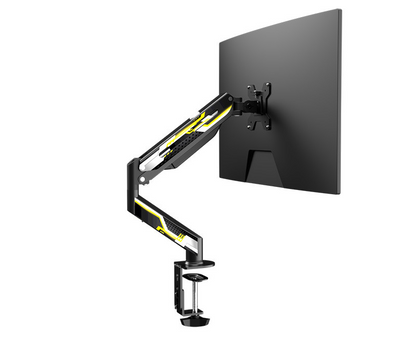 Single Monitor Desk Mount, Adjustable Gas Spring Heavy Duty VESA Arm for 13 to 27 Inch Screens Home Office