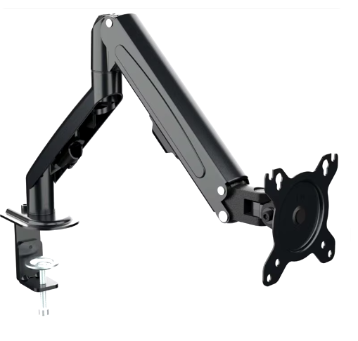 Single Monitor Desk Mount, Adjustable Gas Spring Heavy Duty VESA Arm for 13 to 27 Inch Screens Home Office