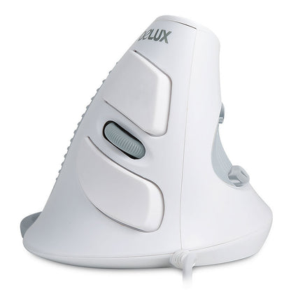 Wired Vertical Ergonomic Mouse with Side Buttons, USB Optical for Mac PC Laptop