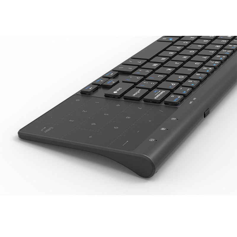 Mini Wireless Keyboard with Touchpad, 2.4GHz Compact Keyboard for Smart TV PC Tablet Laptop