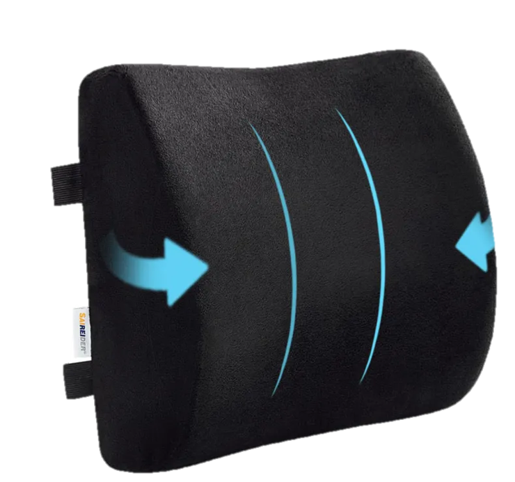 Ergonomic Hip Cushion for Office Chair, Memory Foam Alignment Pillow for Long Sitting Sessions