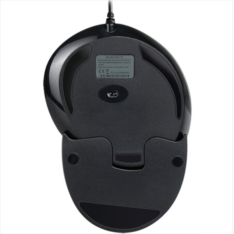 Wired Vertical Ergonomic Mouse with Side Buttons, USB Optical for Mac PC Laptop