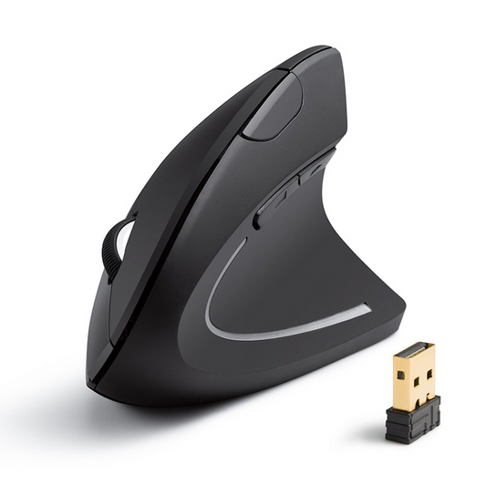 Wireless Vertical Ergonomic Mouse, 2.4GHz USB Optical for PC Mac Laptop